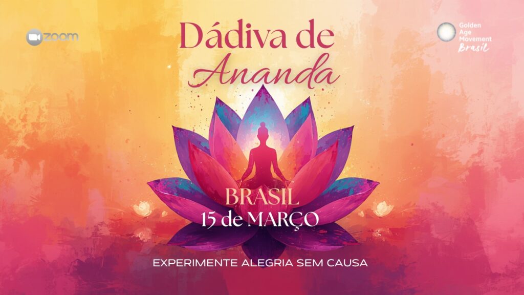 Evento Dádiva de Ananda - Curso de espiritualidade e autoconhecimento online em 15 de março de 2026